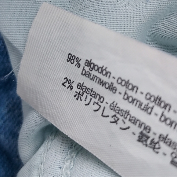 Zara Mid Rise Straight Denim Jeans Size 10 Light Wash - Picture 8 of 9